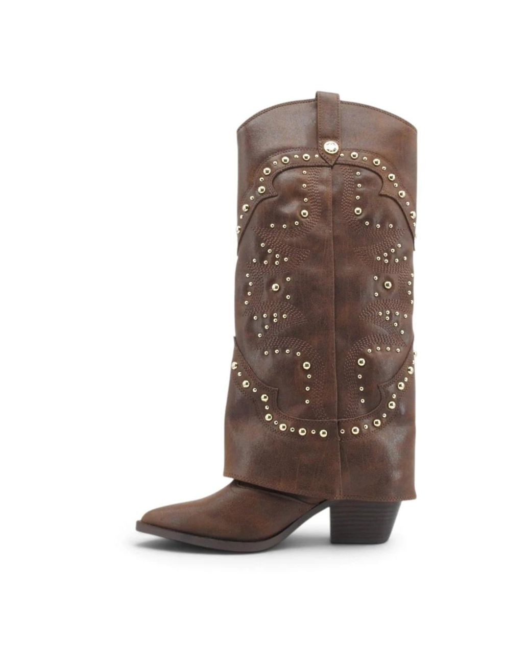 Steve Madden Brown Cowboy & Biker Boots