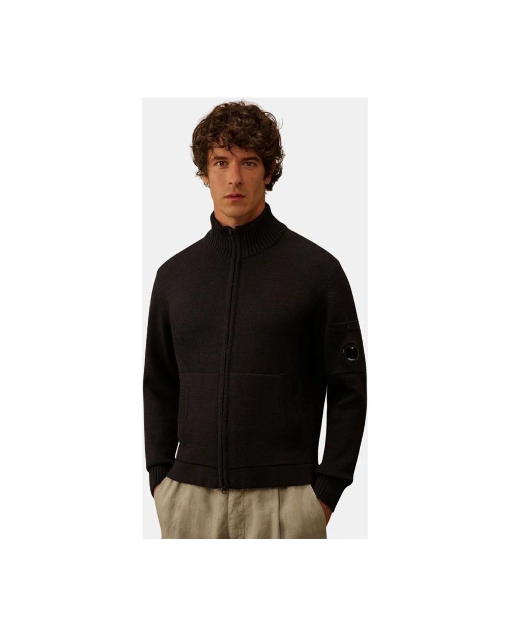 C P Company Black Cardigans for men