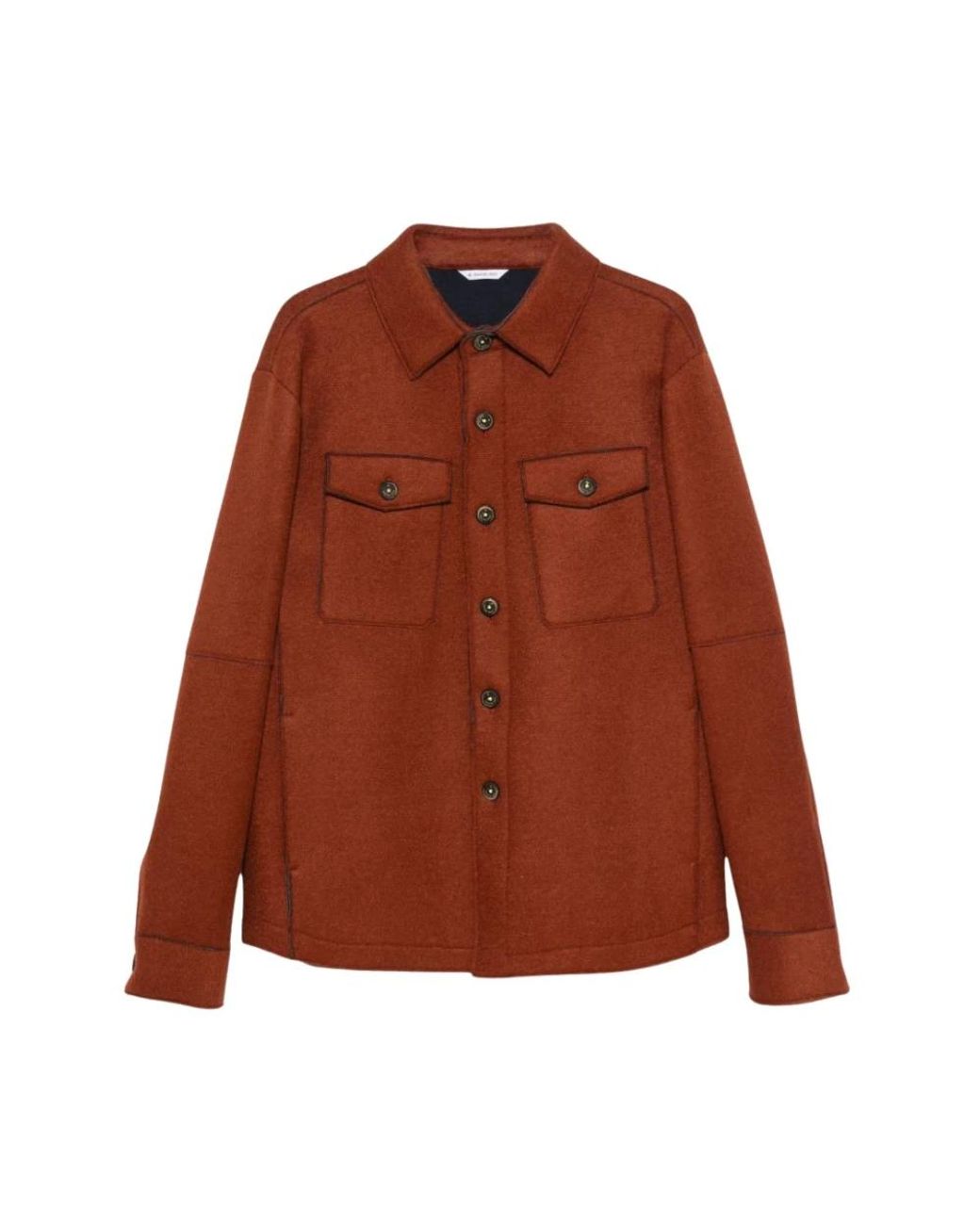 Manuel Ritz Brown Light Jackets for men