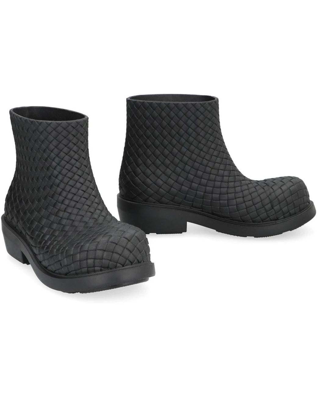 Bottega Veneta Black Rain Boots