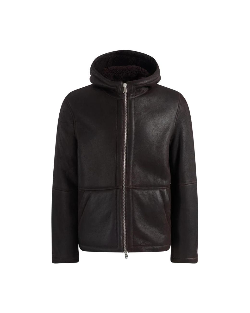 Dondup Black Leather Jackets for men