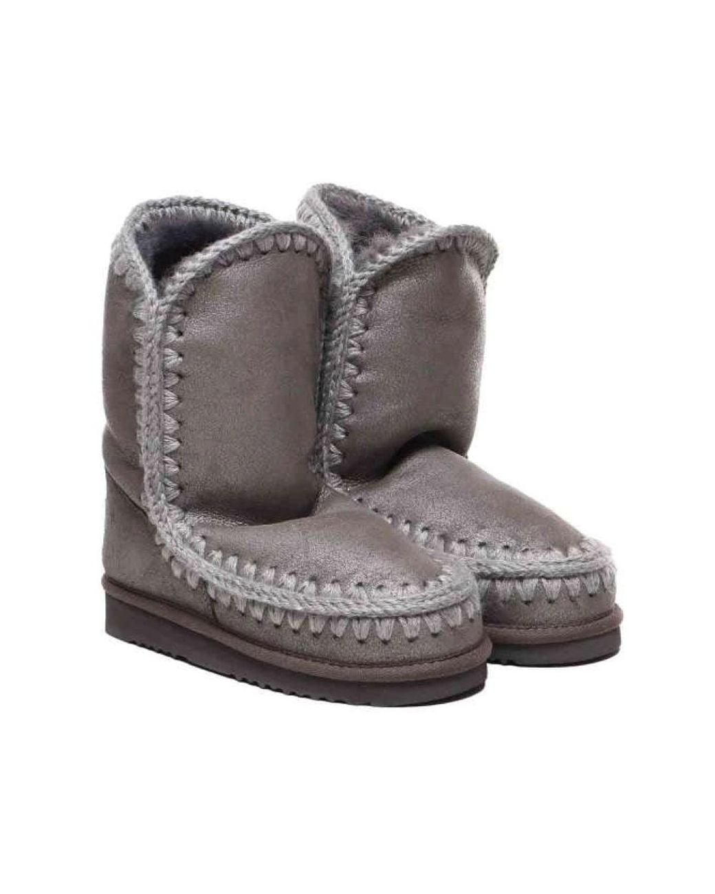 Mou Gray Winter Boots