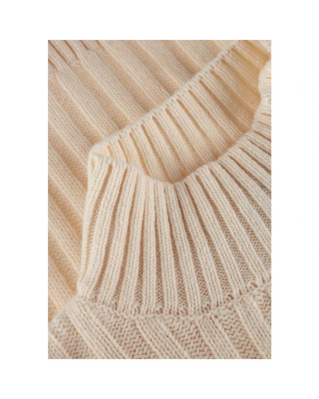 Modström Truien & Vesten ,Geribbelde T-Neck Trui in het Brown