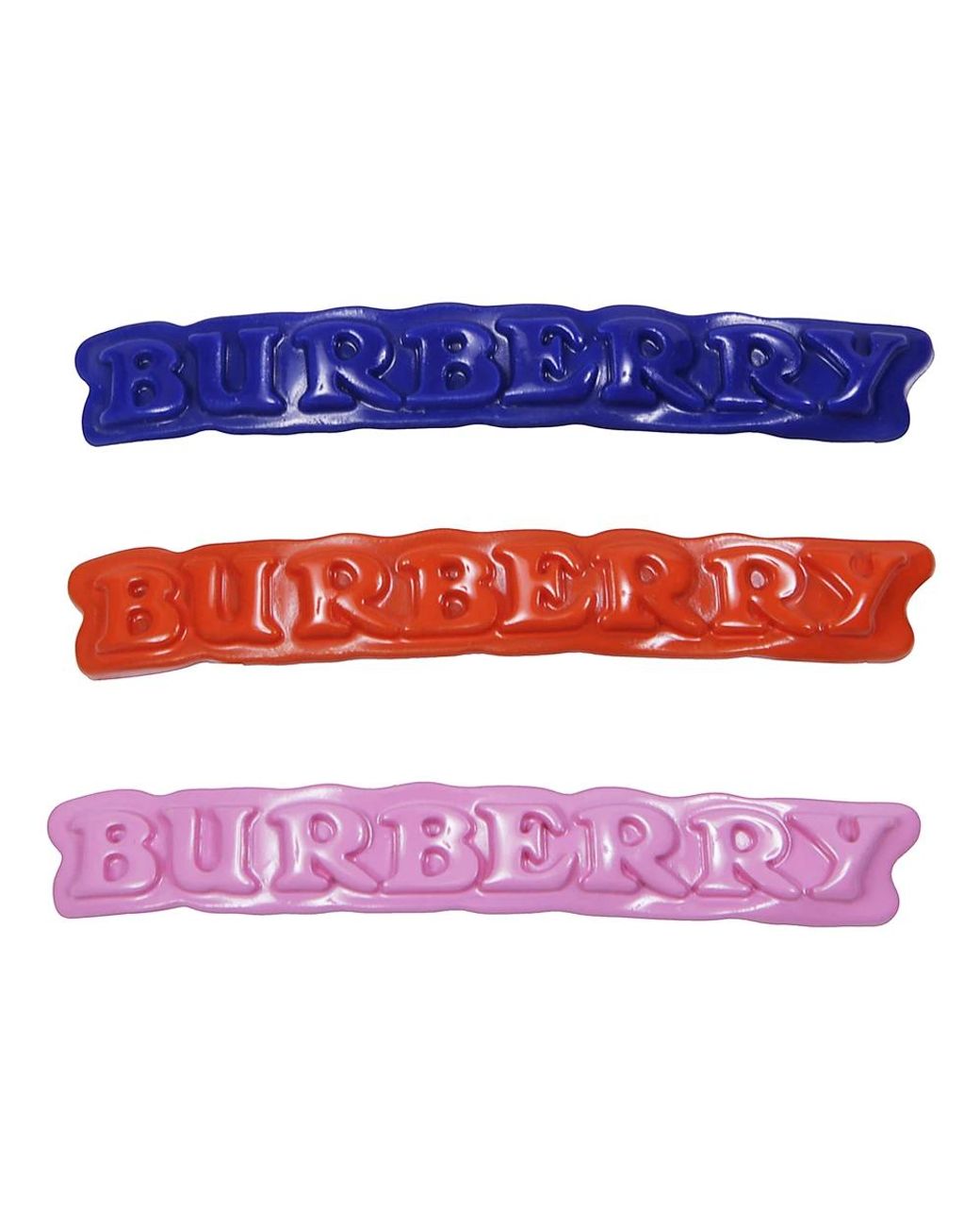 Burberry Blue Haargriff-Set Mit Logo