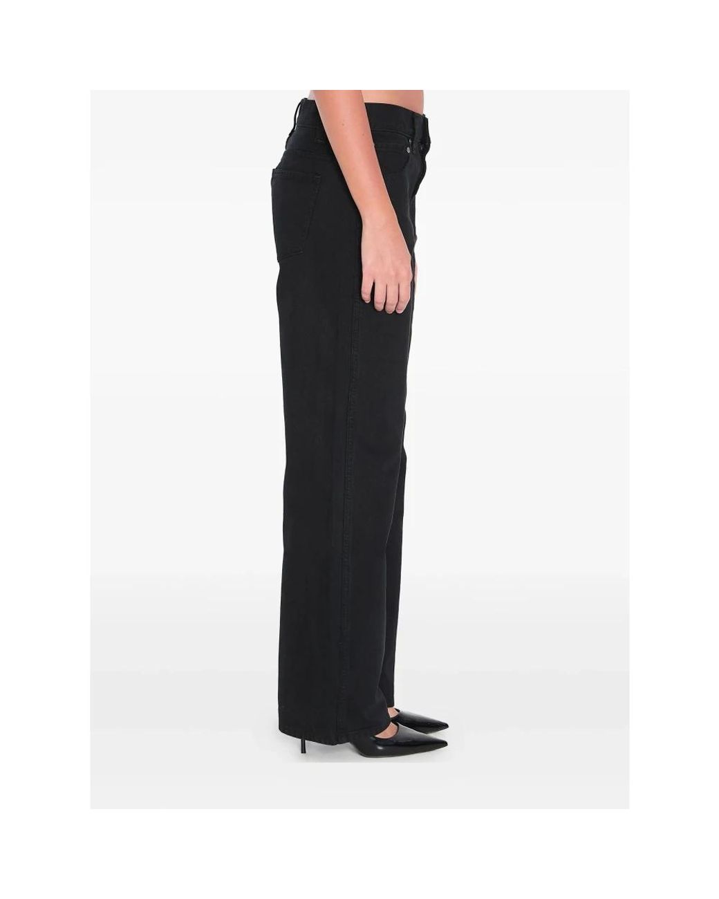 Khaite Black Straight Fit Jeans