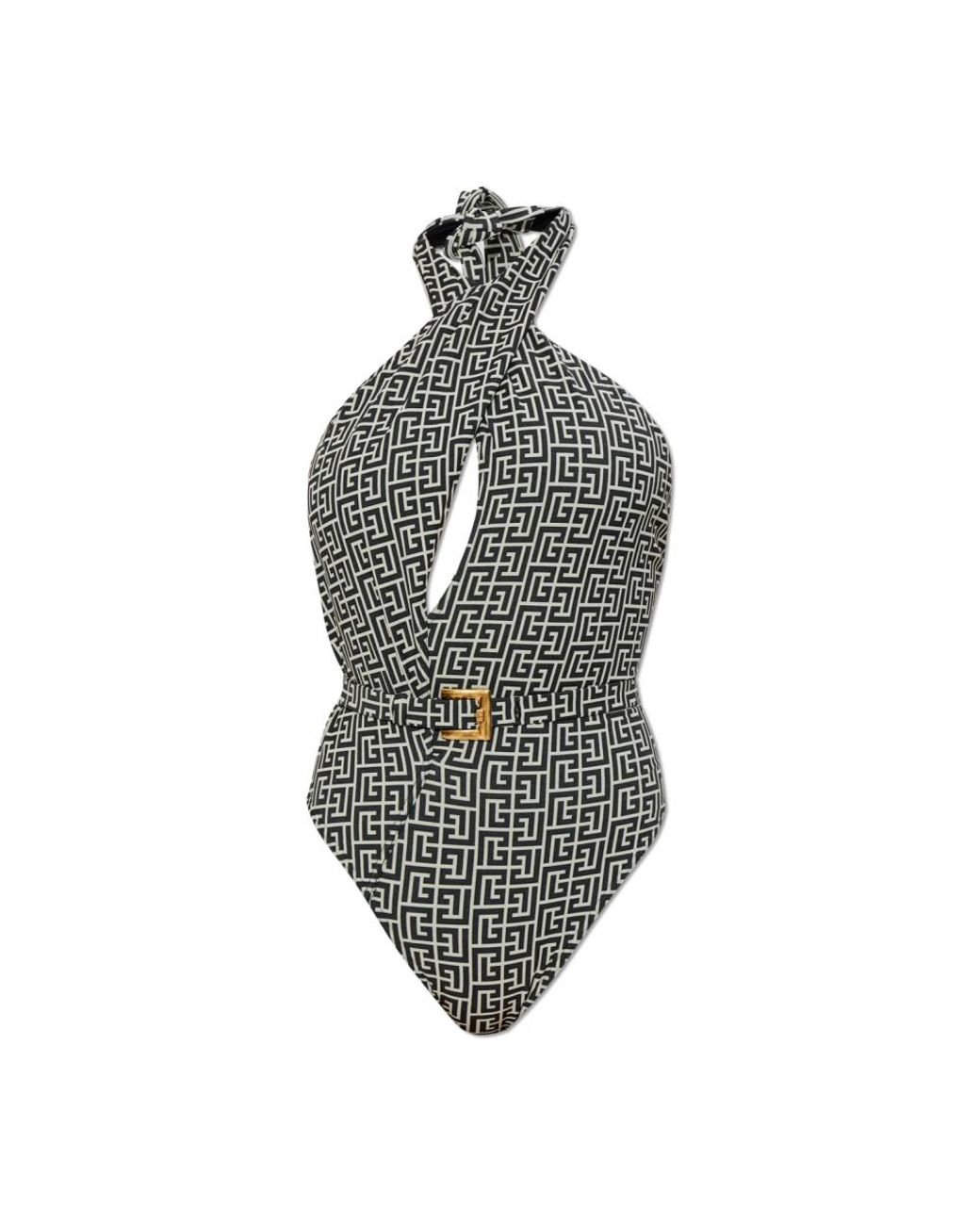 One-Piece Balmain en coloris Gray