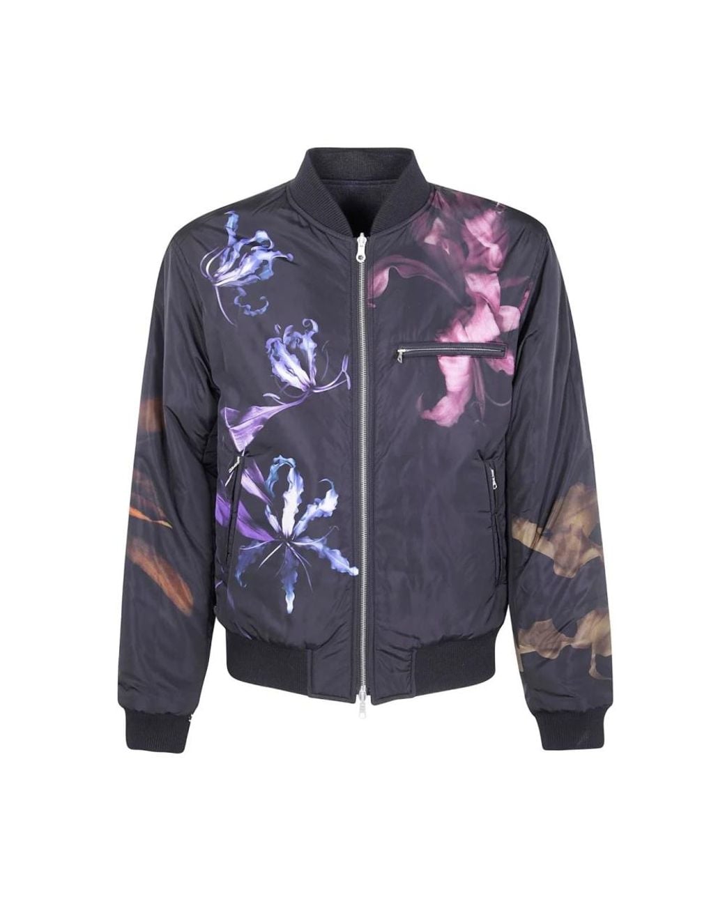 Dries Van Noten Blue Bomber Jackets for men