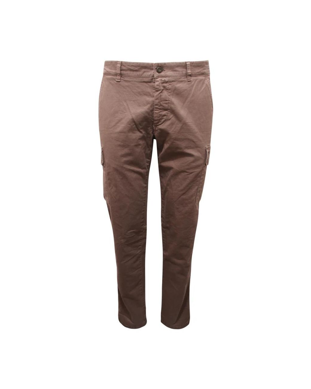 Mason's Brown Slim-Fit Trousers for men