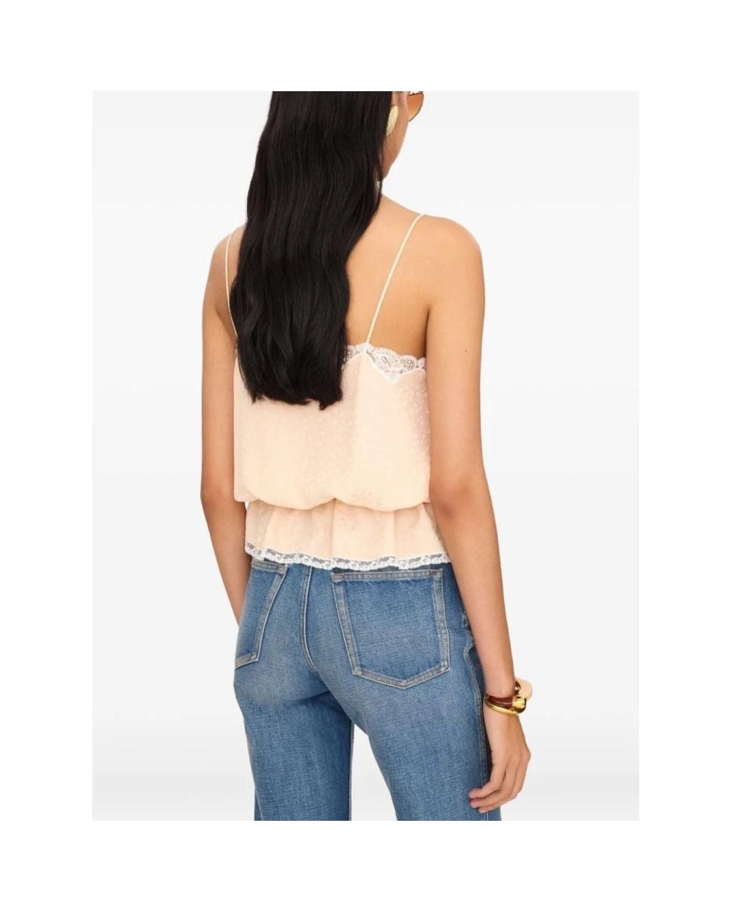 Chloé Natural Sleeveless Tops
