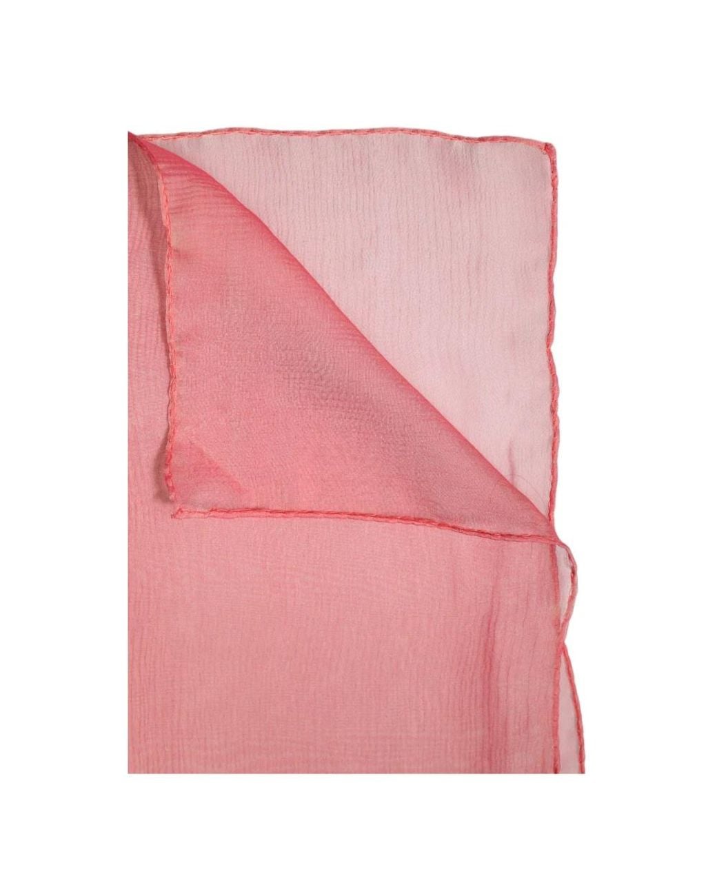 Dolce & Gabbana Accessoires ,Roze ,Roze Zijden Wrap Shawl Sjaal in het Pink