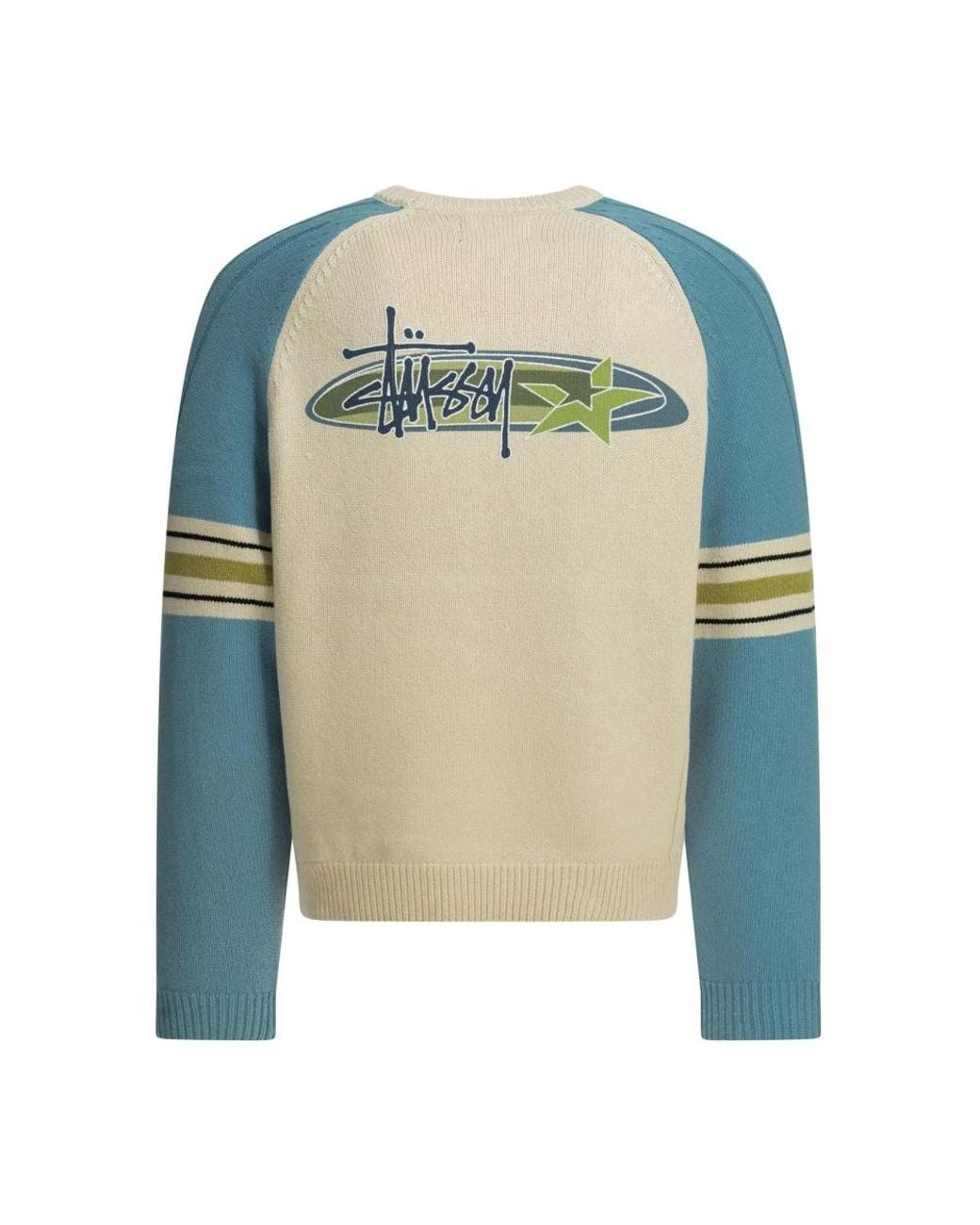 Stussy Blue Round-Neck Knitwear for men
