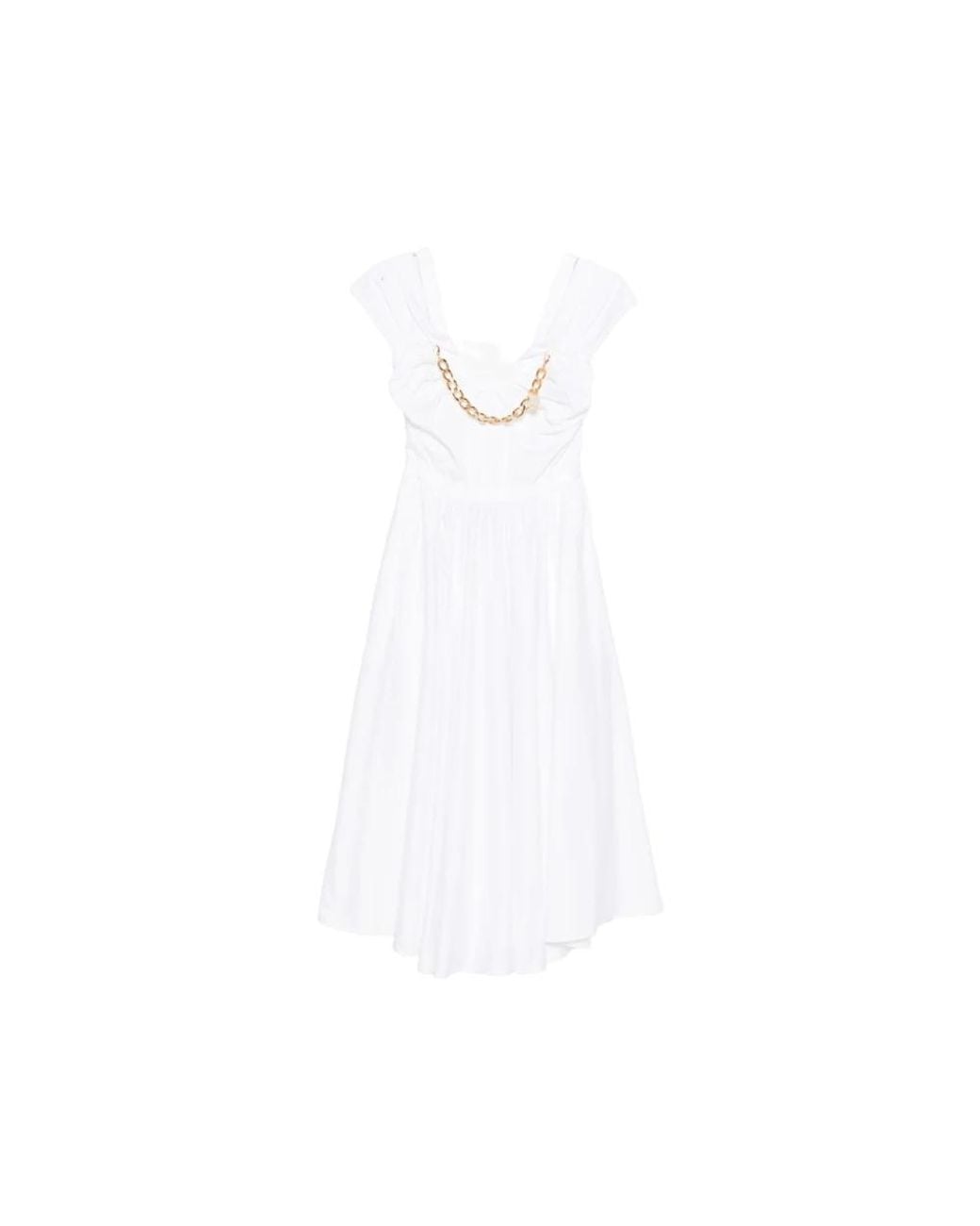 Elisabetta Franchi White Midi Dresses
