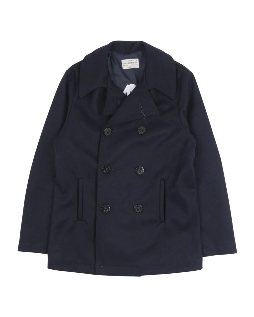 chesapeake's Blue Double-Breasted Coats for men