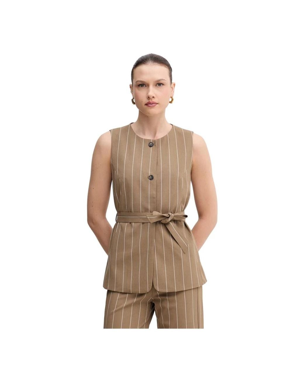 Vests Benetton en coloris Brown