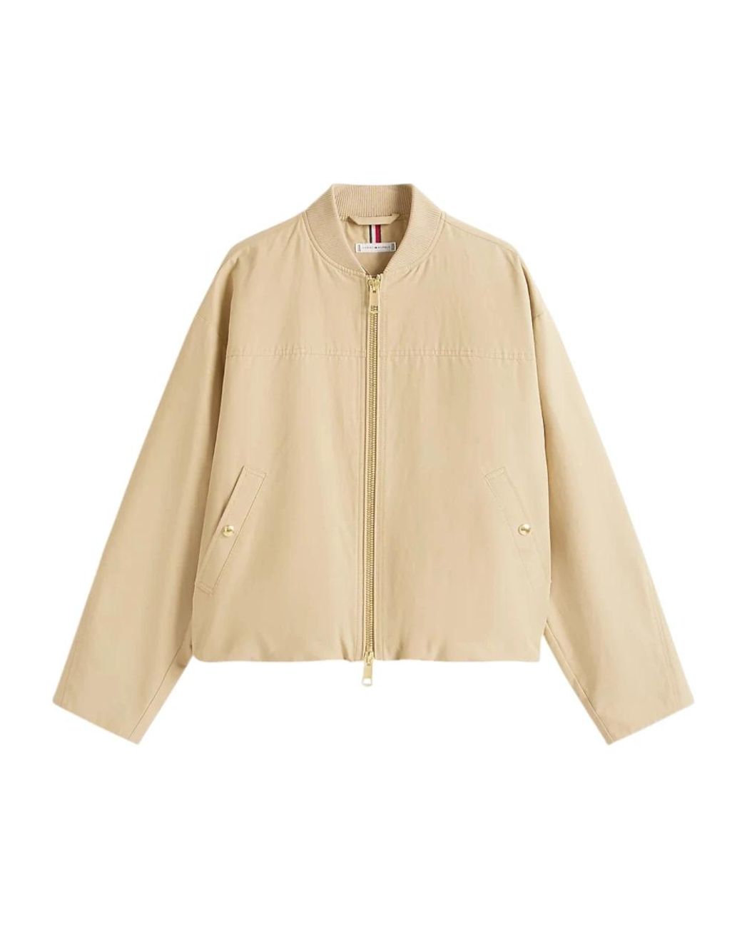 Tommy Hilfiger Jassen ,Nylon Cotton Nylon Reg Bom Jacket in het Natural