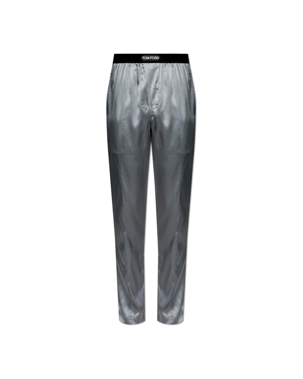 Tom Ford Nachtkleding ,Grijs ,Zijden Pyjamabroek in het Gray voor heren