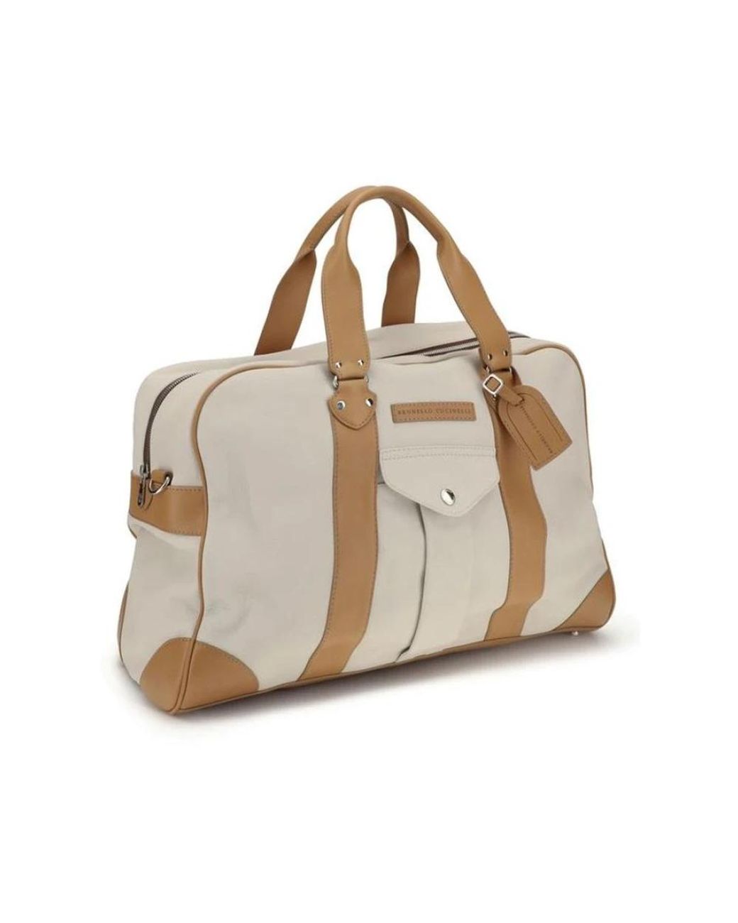 Brunello Cucinelli Natural Weekend Bags for men