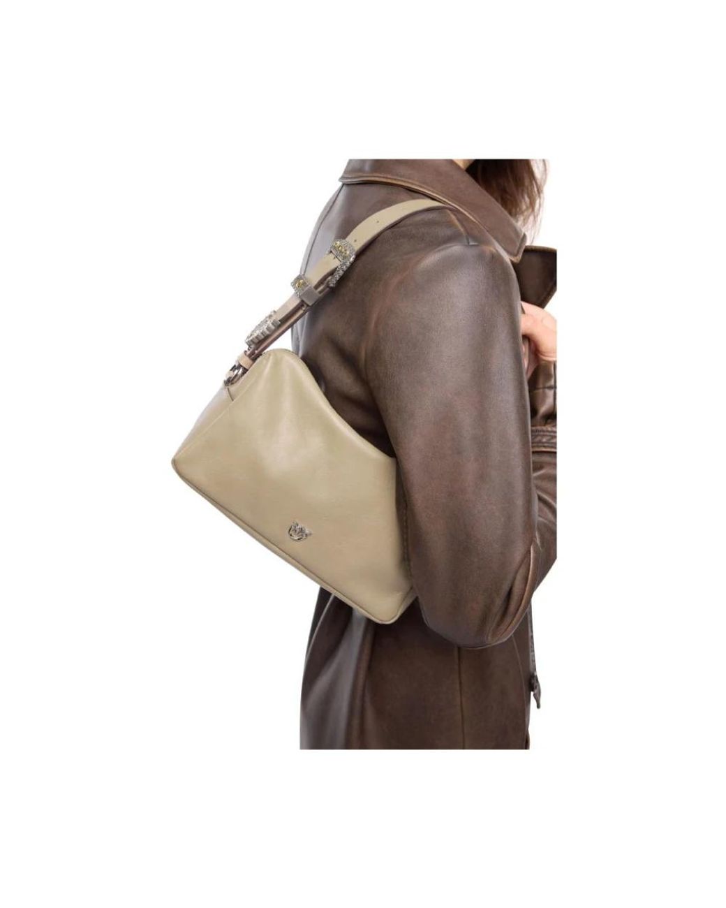 Pinko Natural Shoulder Bags