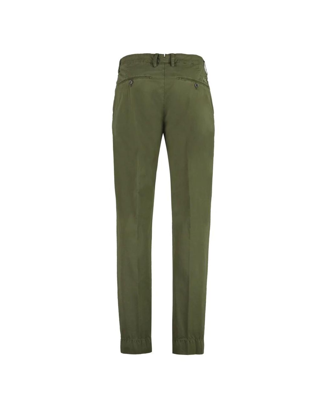Hand Picked Green Slim-Fit Trousers for men