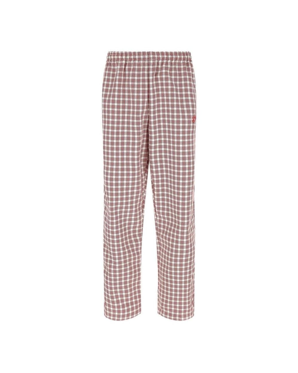 Willy Chavarria Red Straight Trousers for men