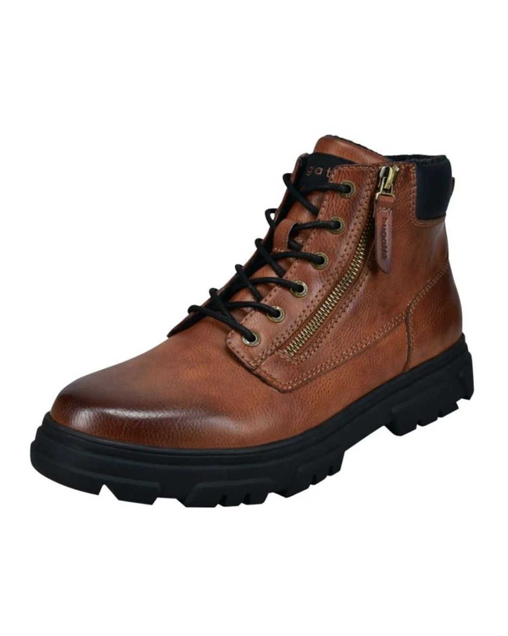 Bugatti Brown Lace-Up Boots for men