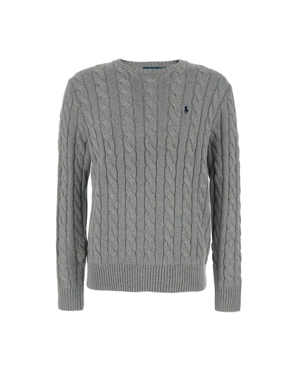 Round-Neck Knitwear Polo Ralph Lauren pour homme en coloris Gray
