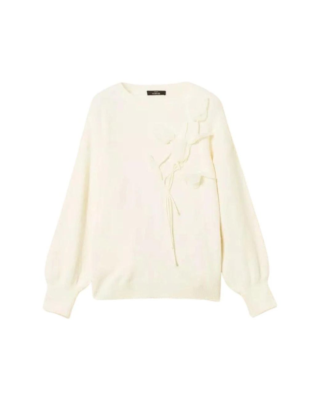 Twinset Natural Round-Neck Knitwear