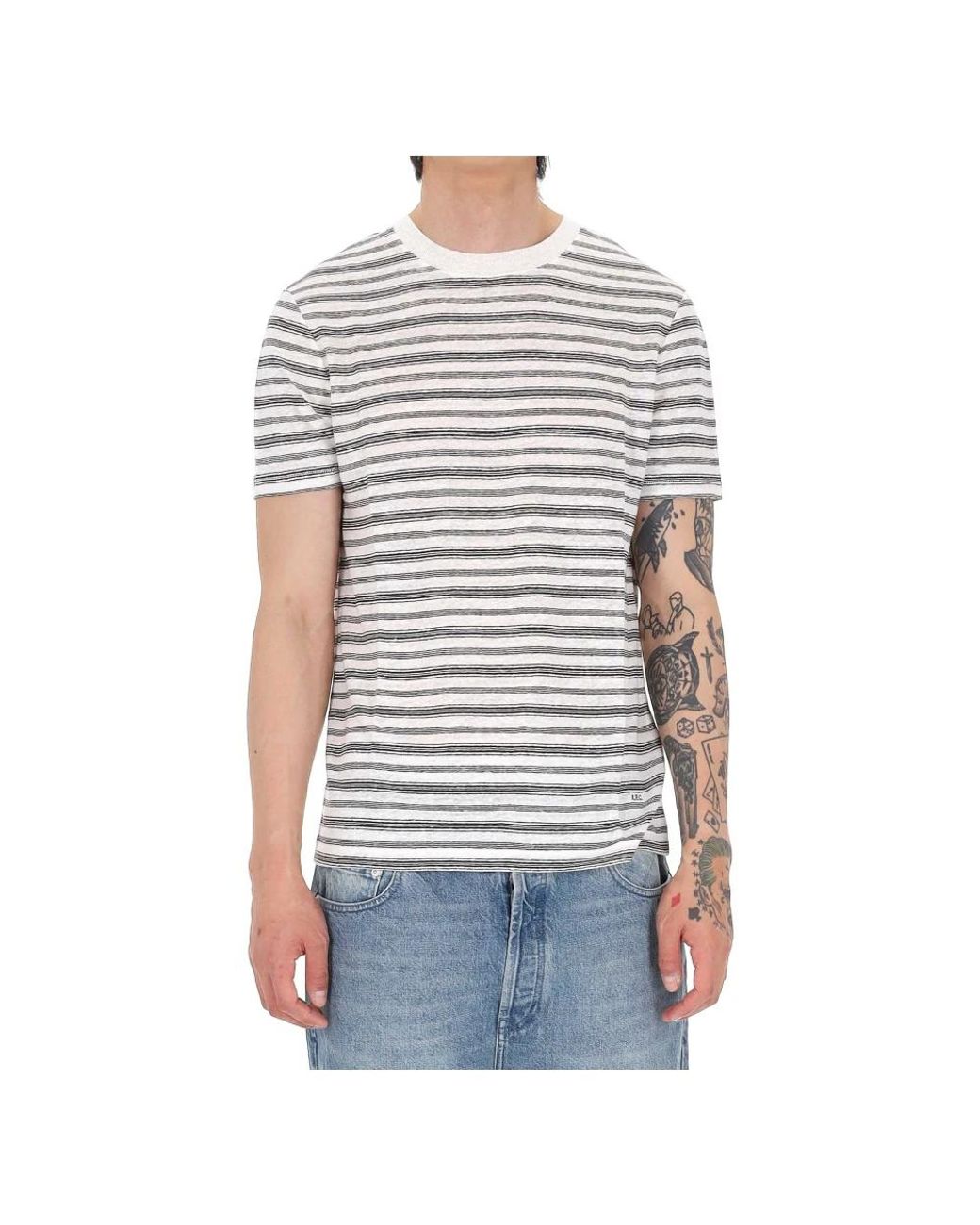 T-Shirts A.P.C. de hombre de color Black