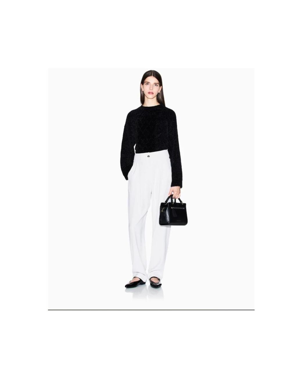 ARMANI EXCHANGE White Straight Trousers