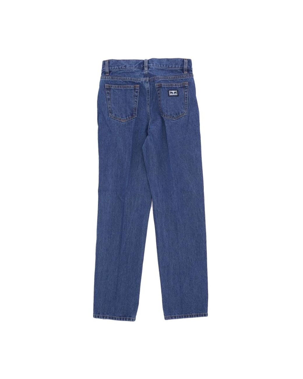 Obey Blue Straight Fit Jeans for men