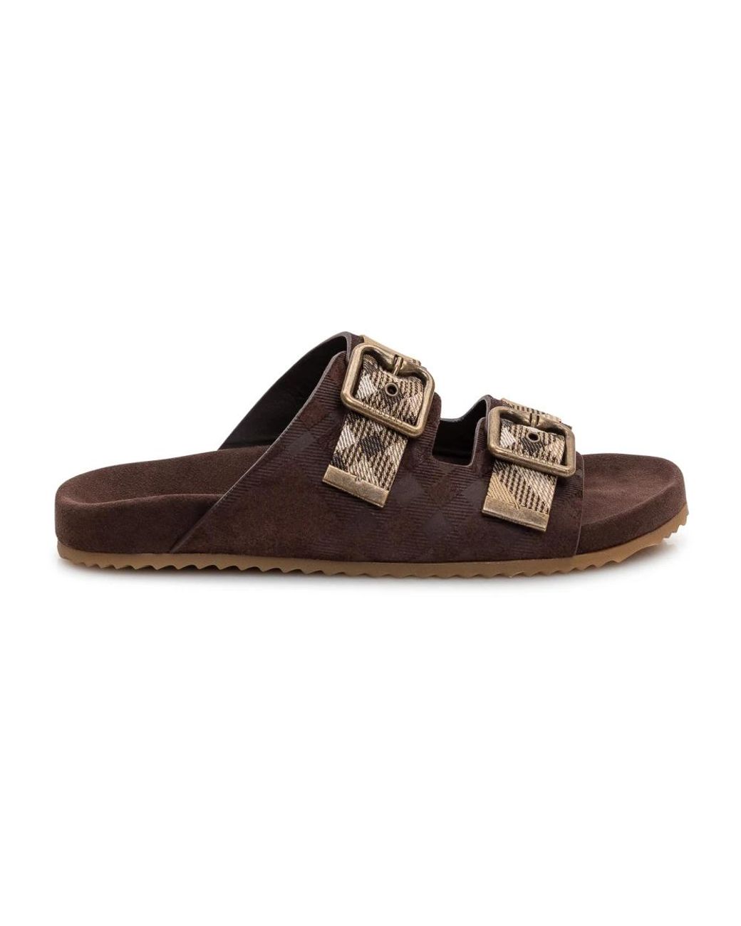 Sliders Burberry en coloris Brown