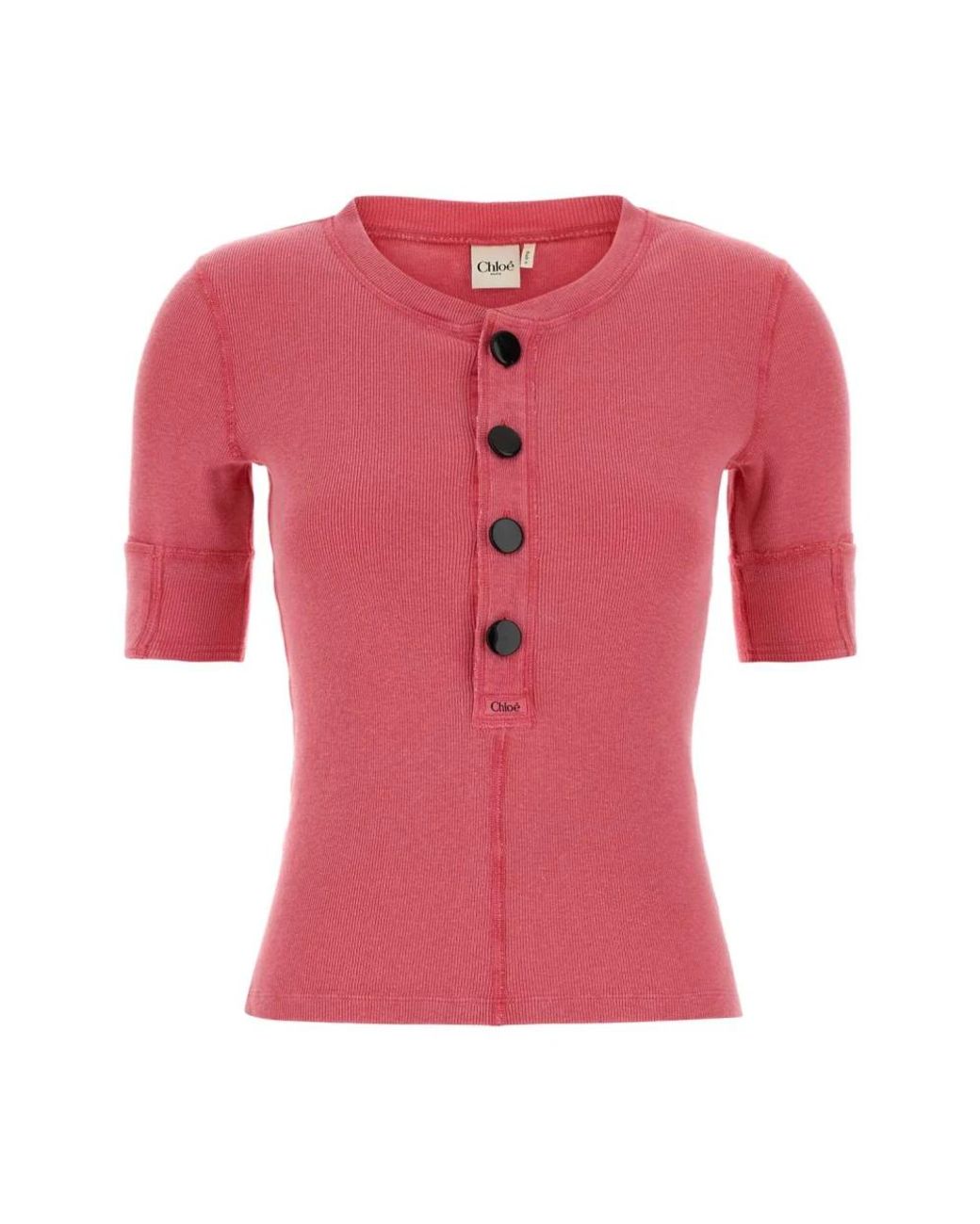 Chloé Pink Round-Neck Knitwear