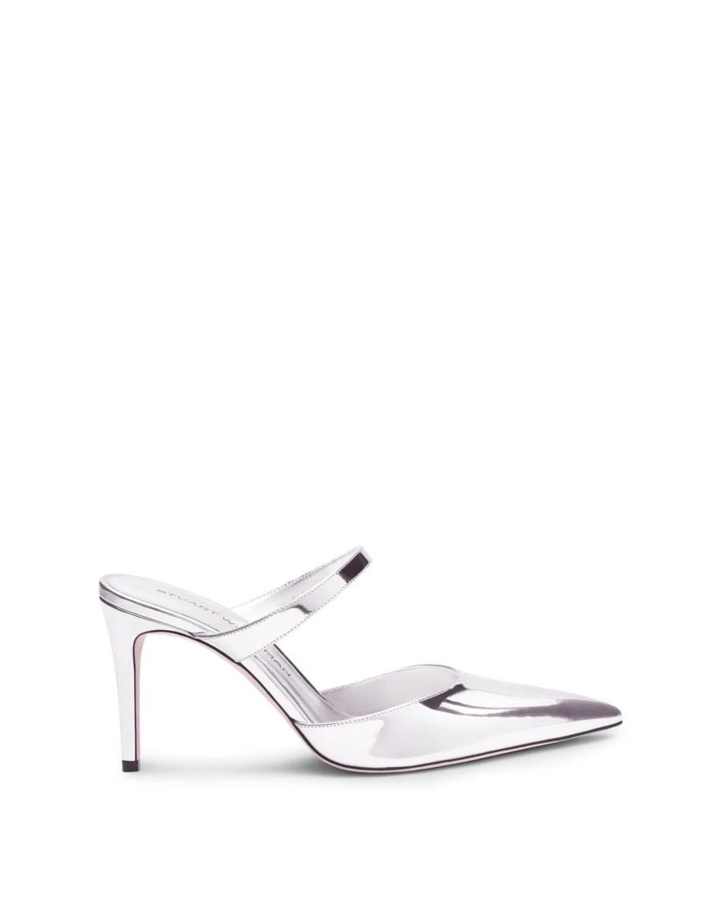 Stuart Weitzman White Stuart Power Mule 85