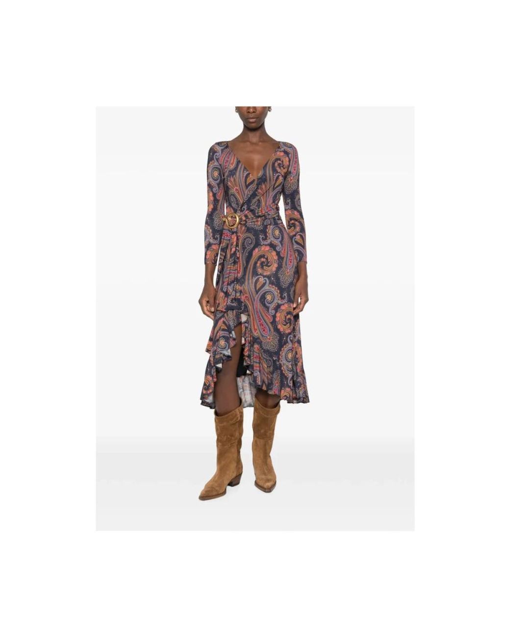 Midi Dresses di Etro in Brown