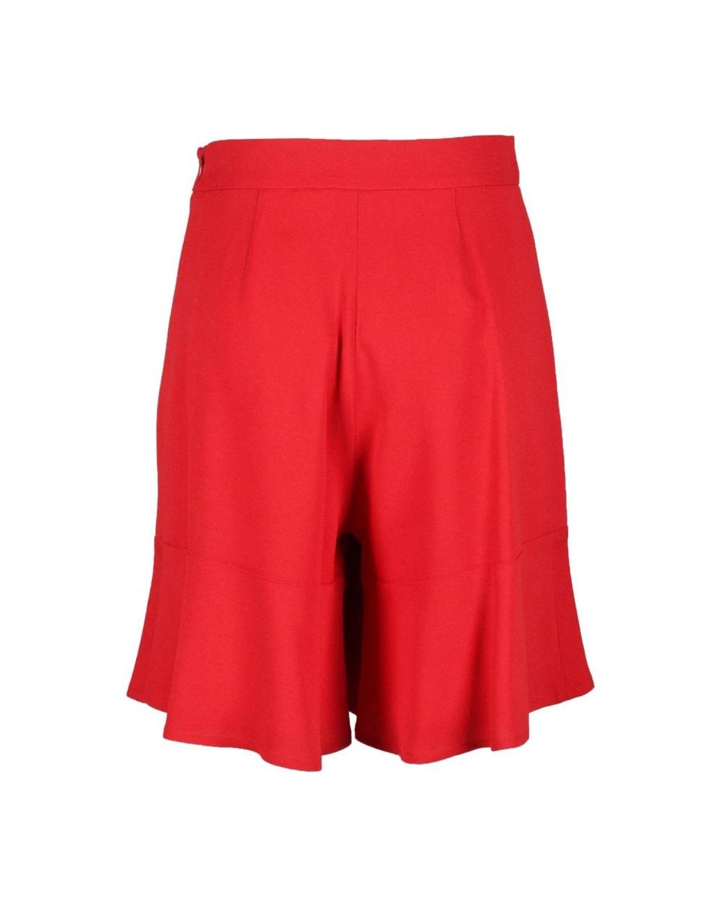 L'Autre Chose Red Casual Shorts
