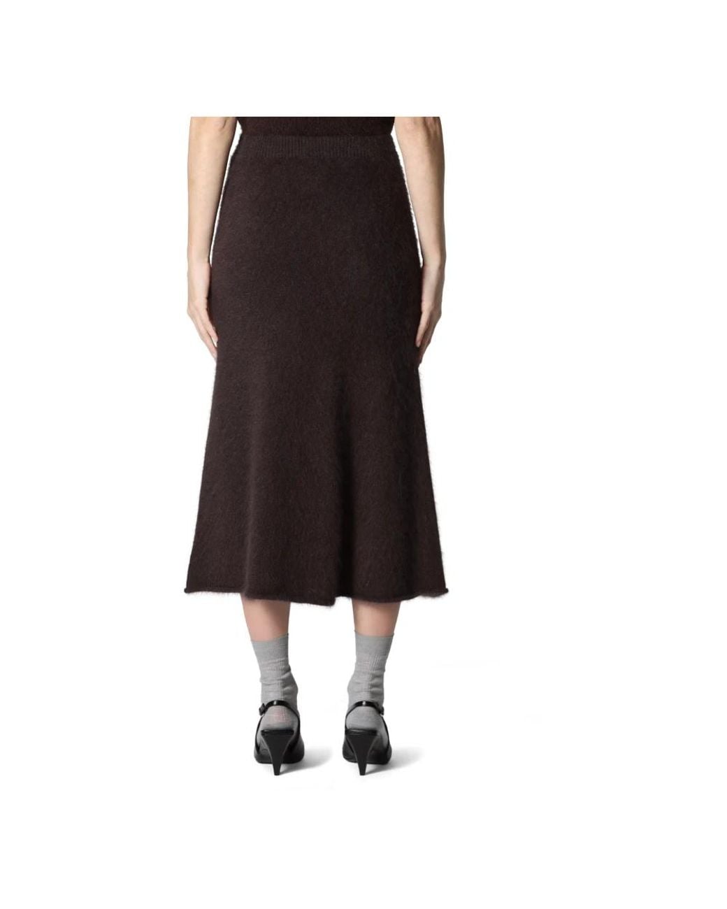 Roberto Collina Brown Midi Skirts