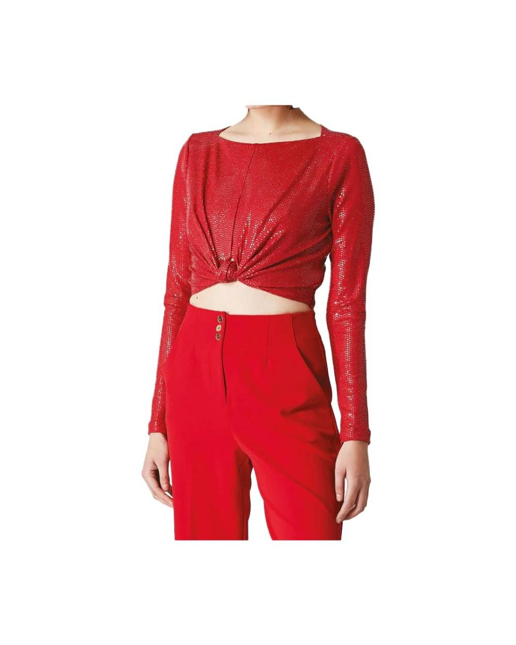 Nenette Red Long Sleeve T-Shirts
