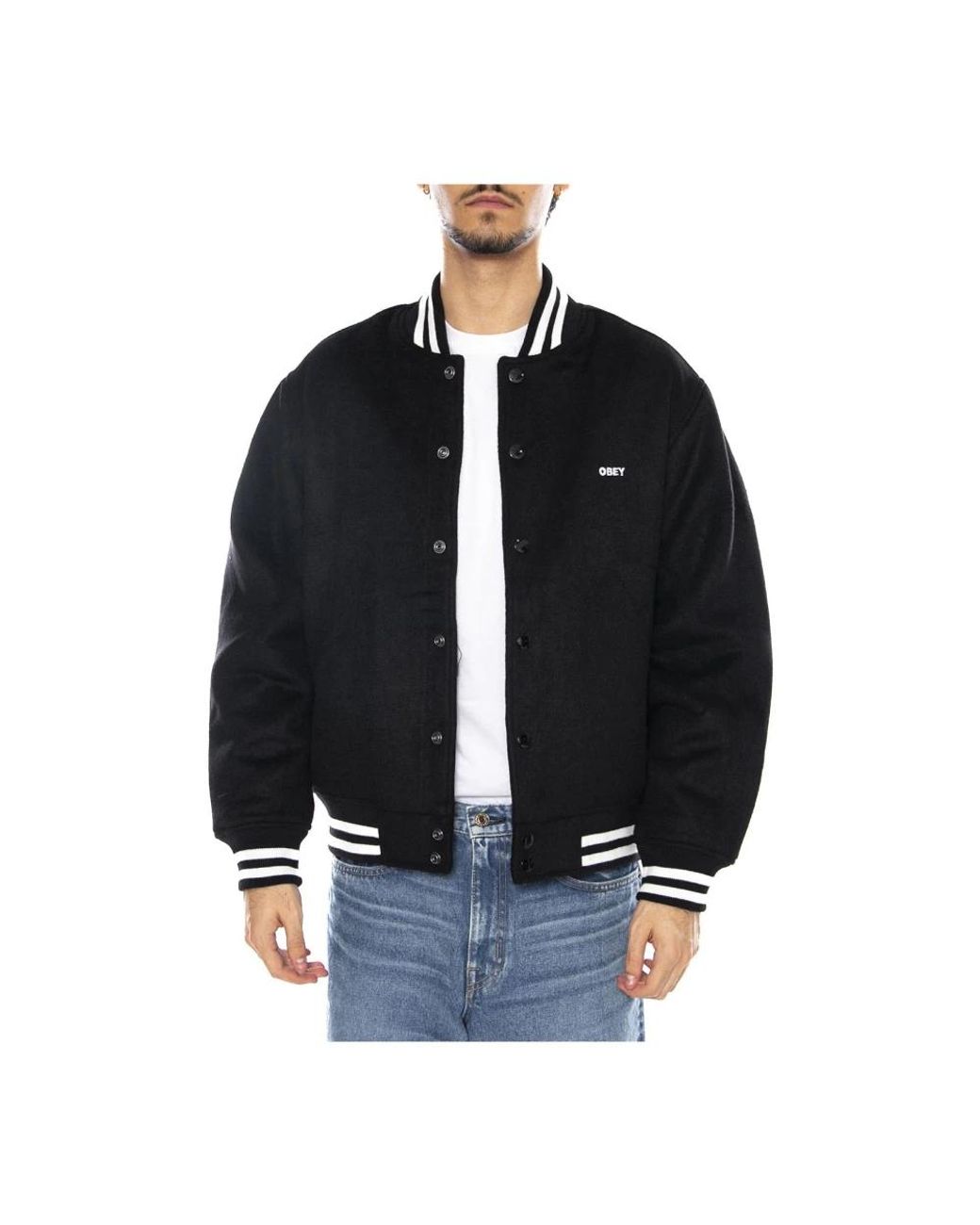 Bomber Jackets Obey pour homme en coloris Black