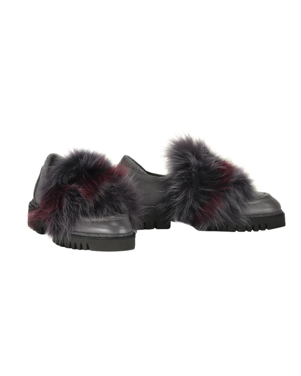 Lorena Antoniazzi Gray Loafers