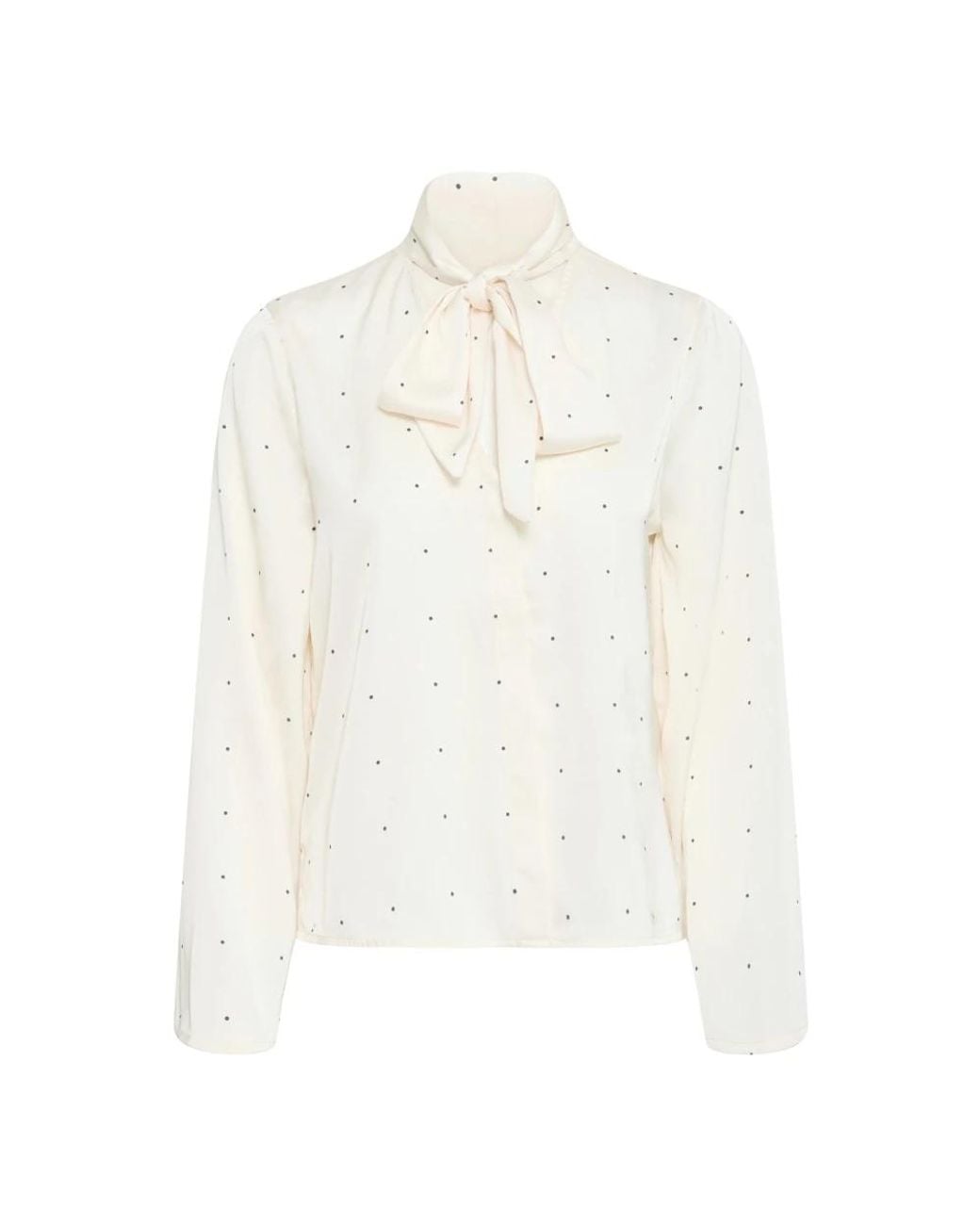 Ichi Overhemden ,Wit ,Birch Mini Dot in het White