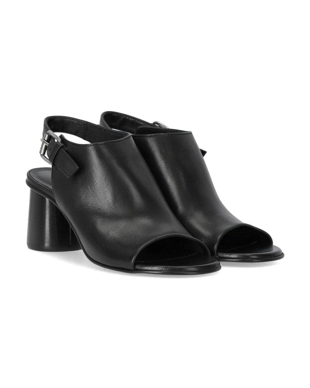 Elena Iachi Black High Heel Sandals