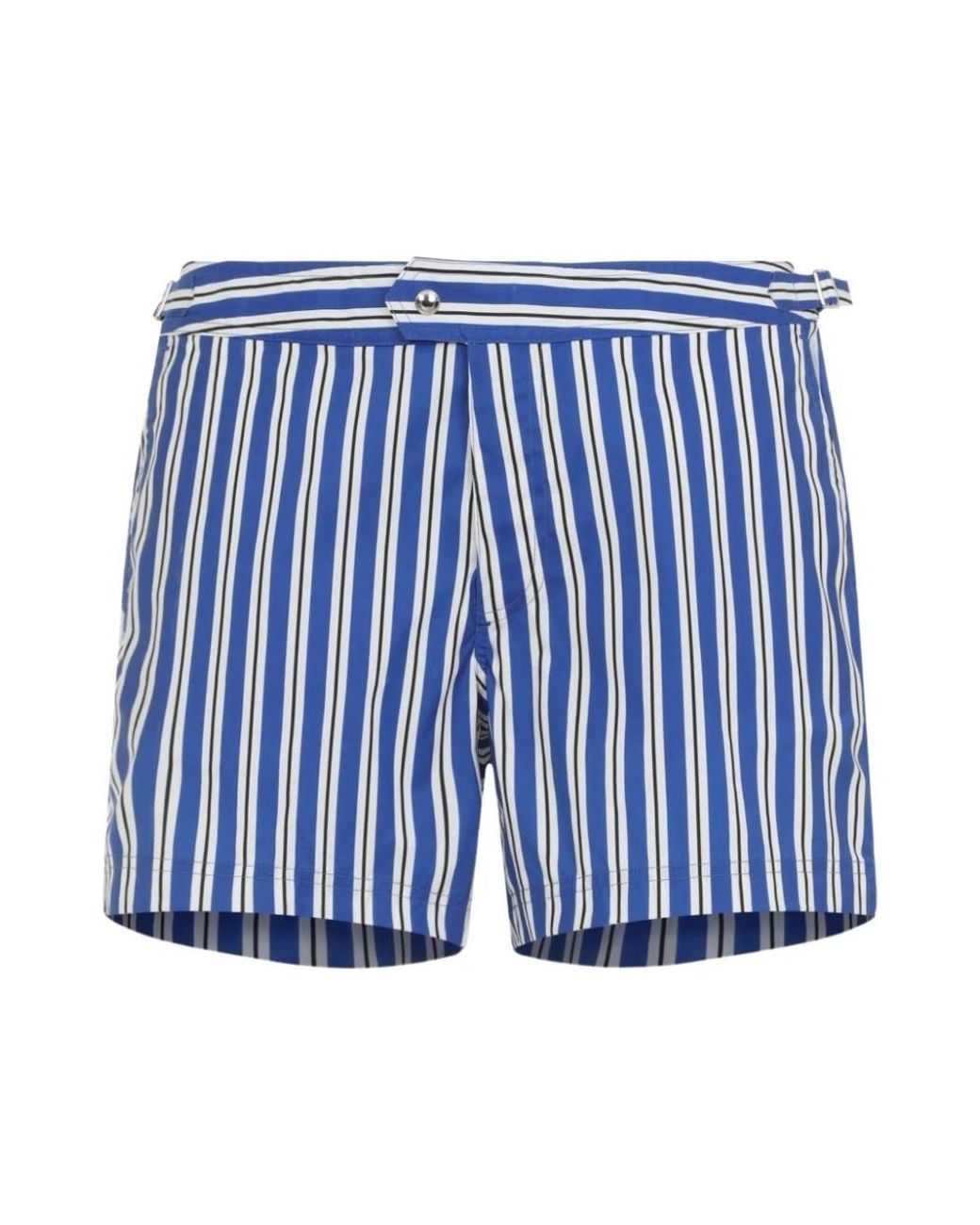 Tom Ford Gestreept Zwemshort in het Blue voor heren