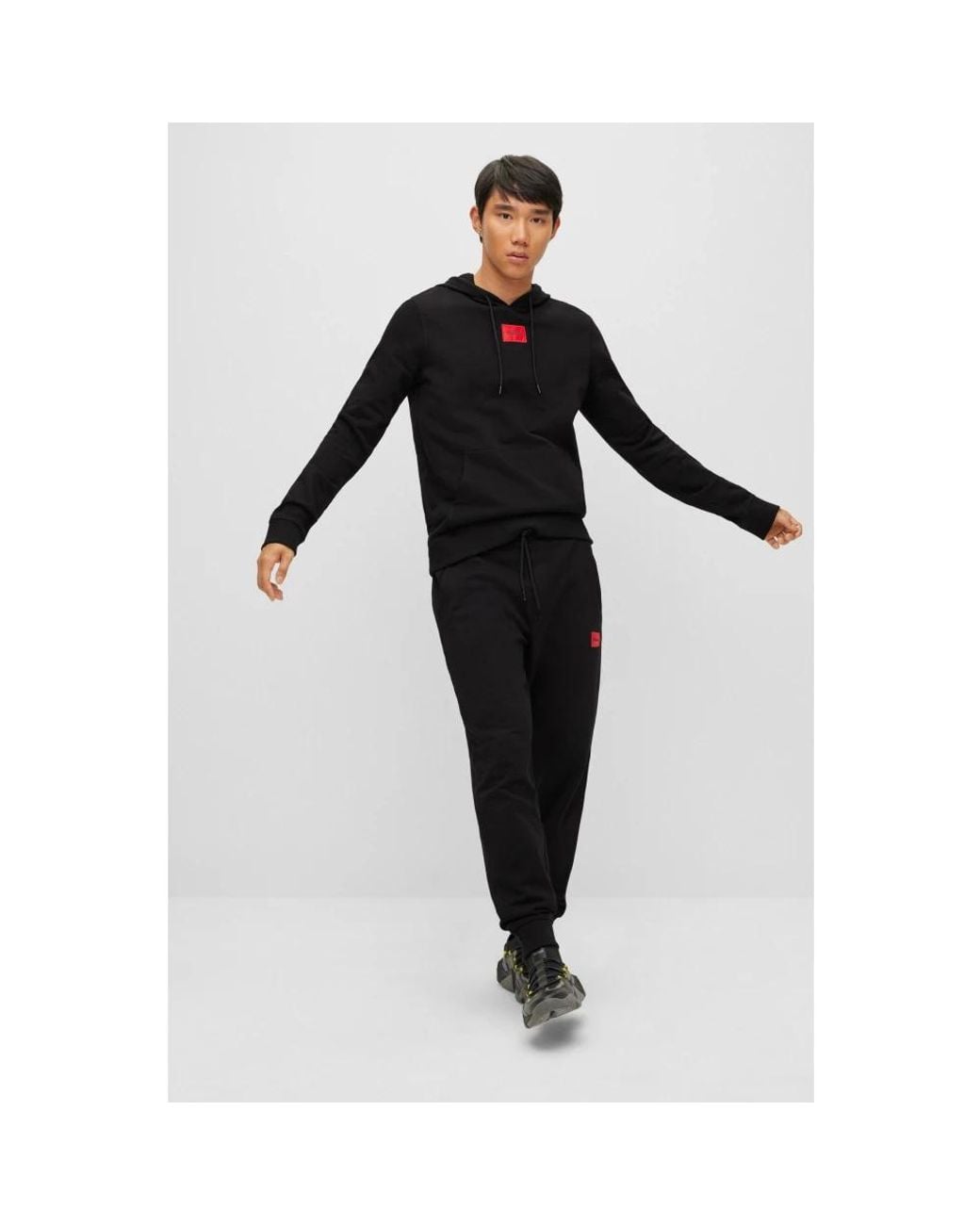 HUGO Black Sweatpants for men