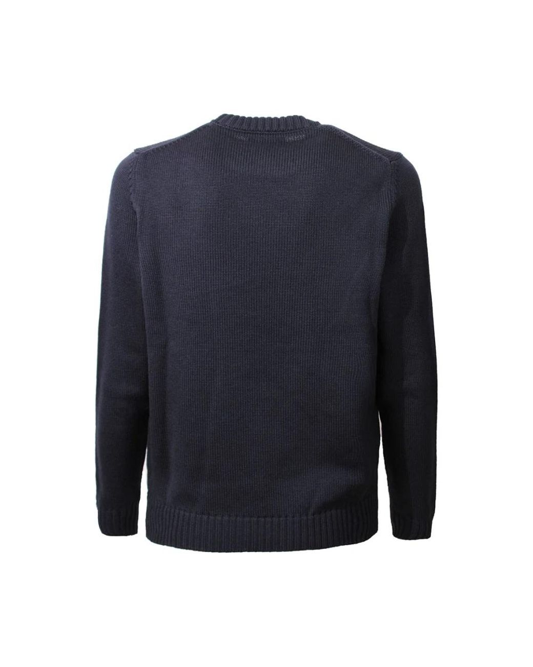 Zanone Blue Round-Neck Knitwear for men