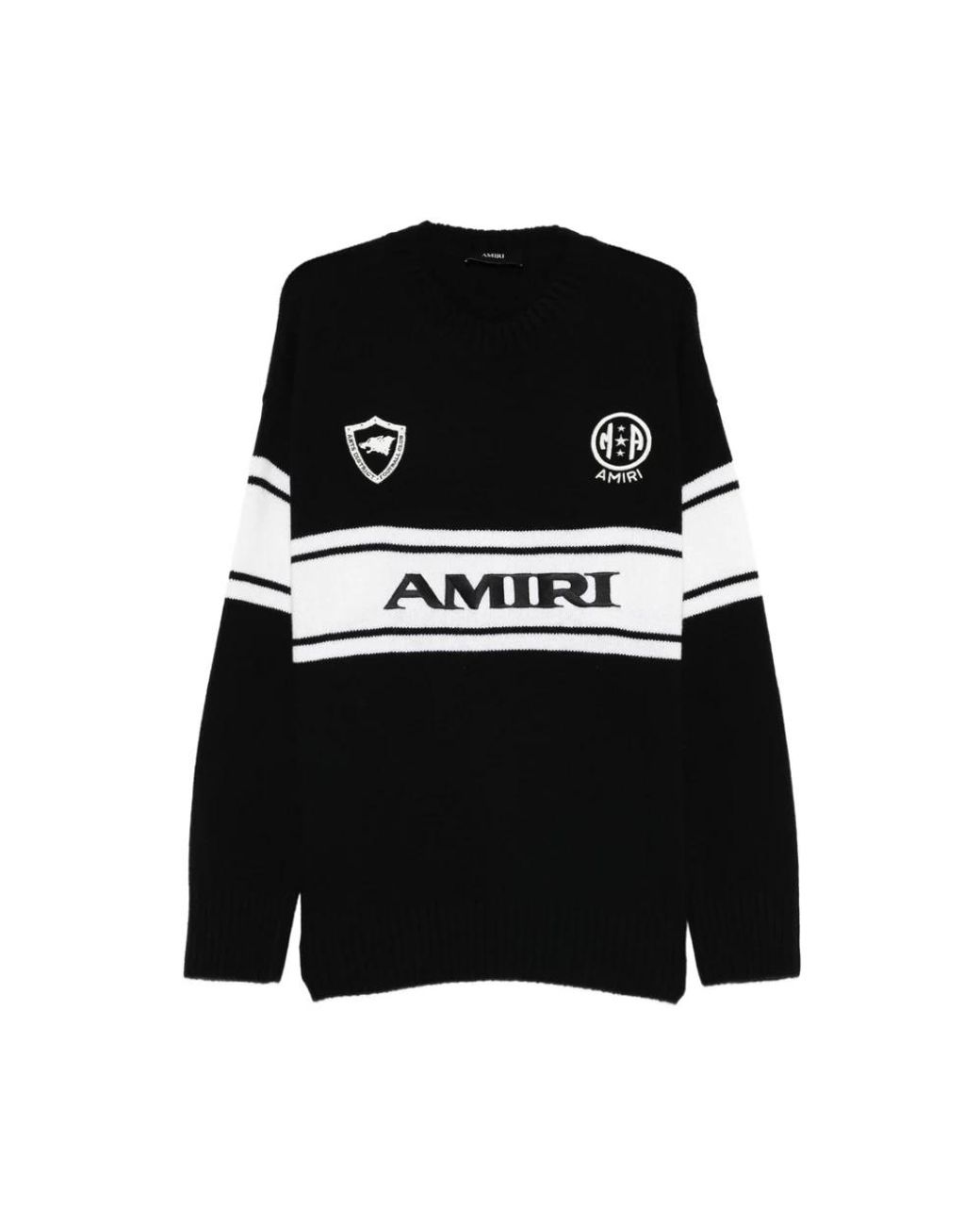 Amiri Black Round-Neck Knitwear for men