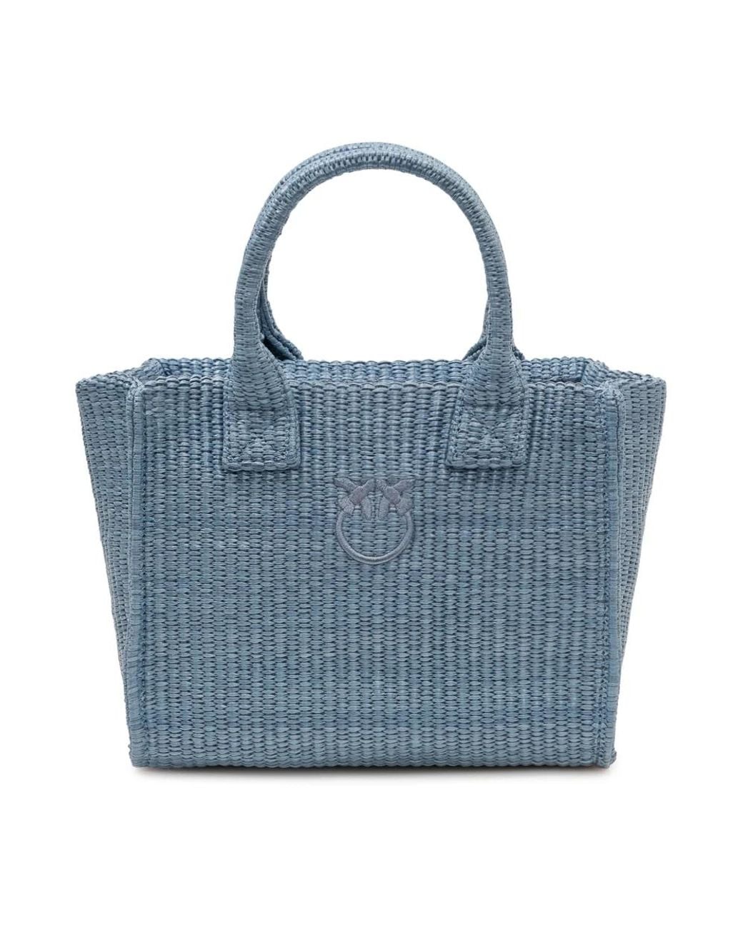 Pinko Blue Tote Bags