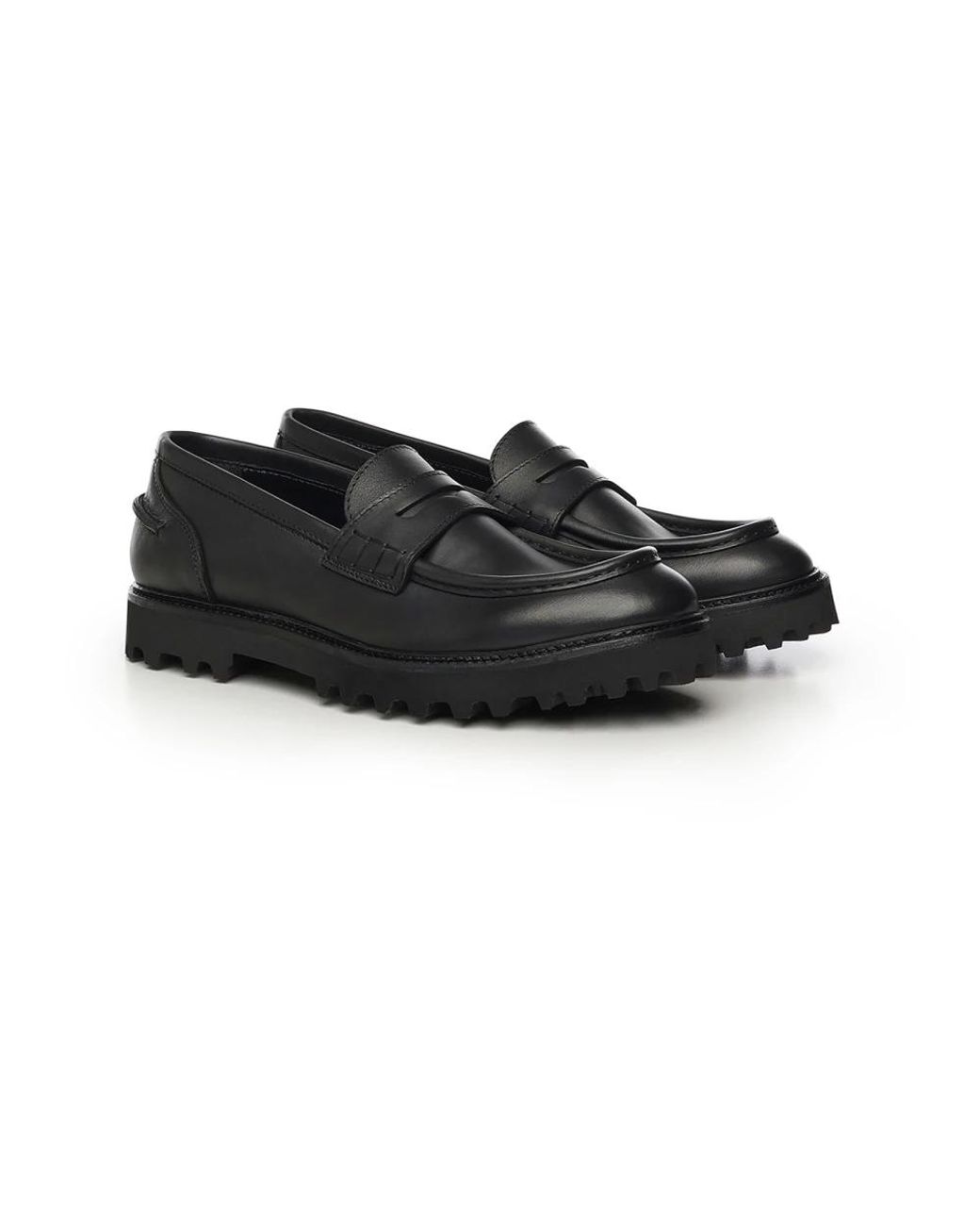 Giuliano Galiano Black Loafers for men