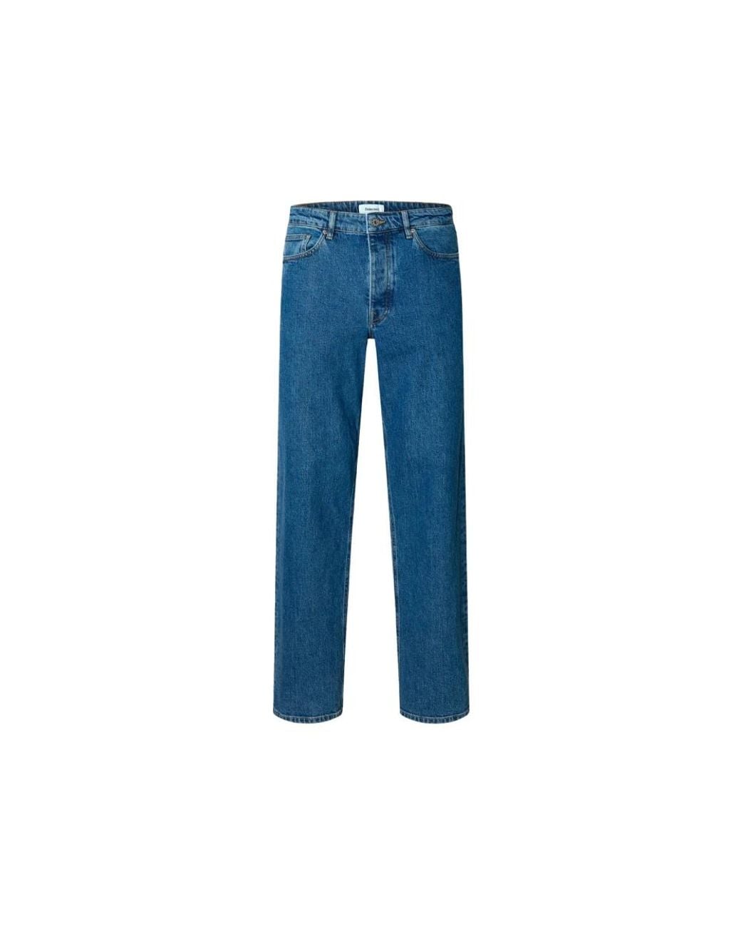 SELECTED Blue Loose Fit Jeans for men