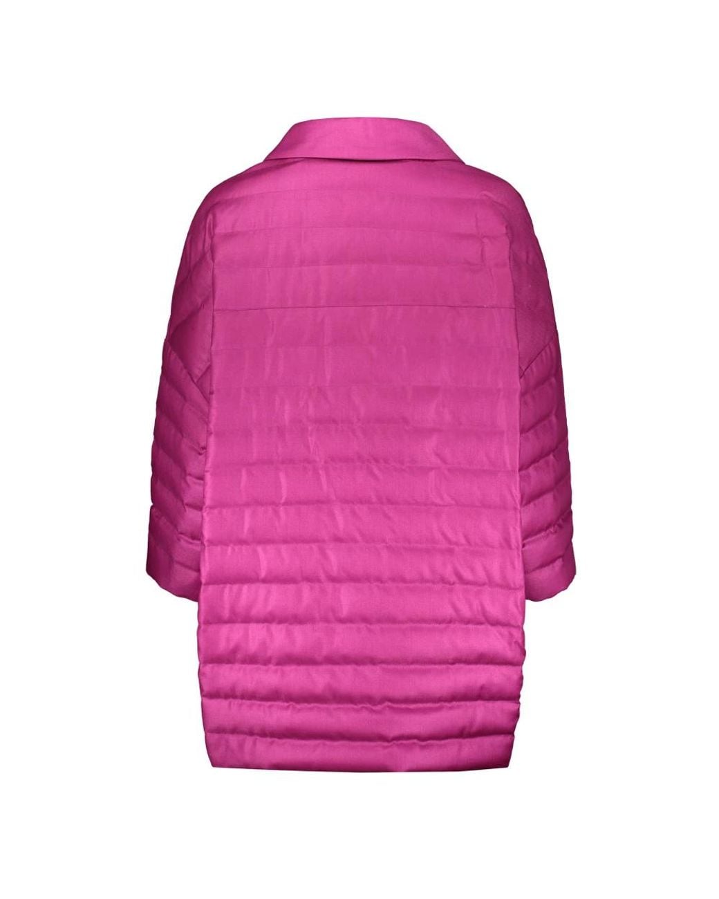 Herno Jassen ,Roze ,Wol Donzen Jas Met Drukknoopsluiting in het Pink