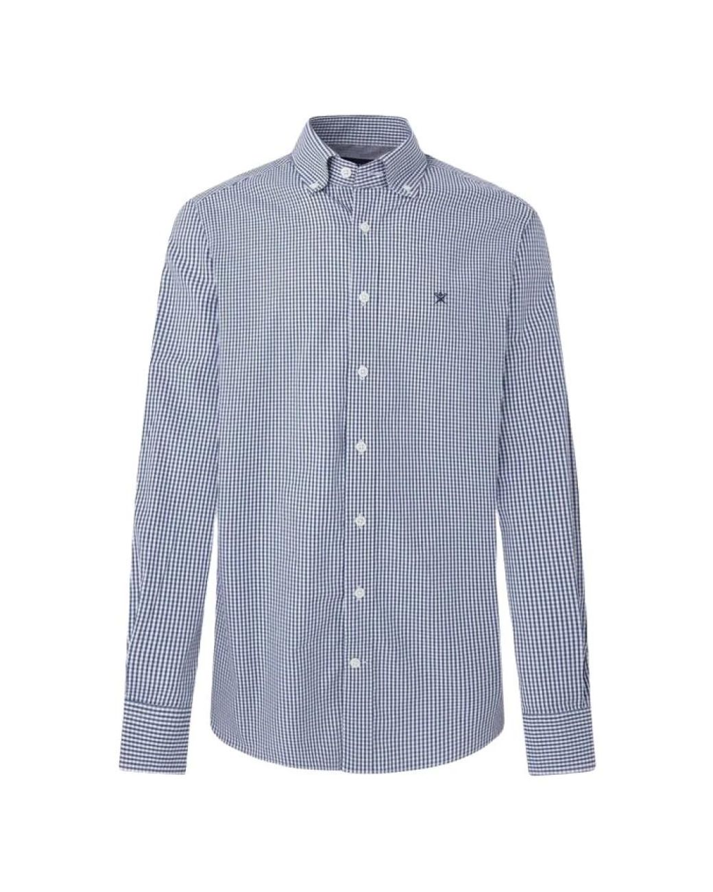 Hackett Essential Gingham Overhemd in het Blue voor heren